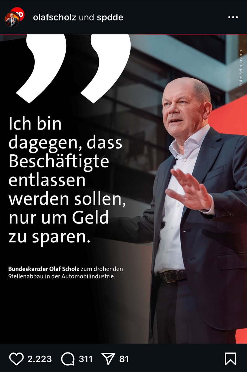 Tiefseher's tweet photo. Dieser Post vom Chef der drittgrößten Wirtschaftsnation der Erde, der Bundesrepublik Deutschland, macht mich nur noch traurig. OK, es ist Wahlkampf. Aber wenn Unternehmen Kosten sparen wollen und zu dem Zweck Beschäftigte entlassen, haben sie meist Gründe, z.B. sinkende Umsätze https://t.co/xRfzt77VRO