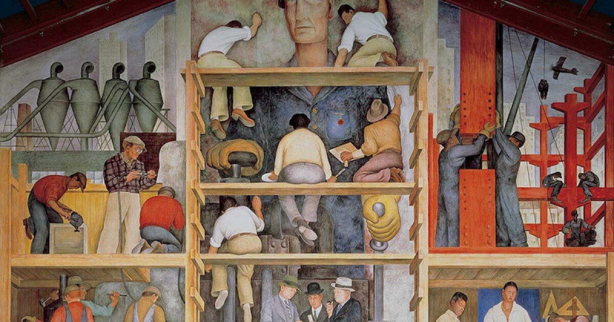 Happy Birthday to prominent Mexican painter whose large frescoes helped establish the mural movement in Mexican and international art, Diego Rivera (December 8, 1886 – November 24, 1957) en.wikipedia.org/wiki/Diego_Riv… #art #painting #mural #HappyBirthday