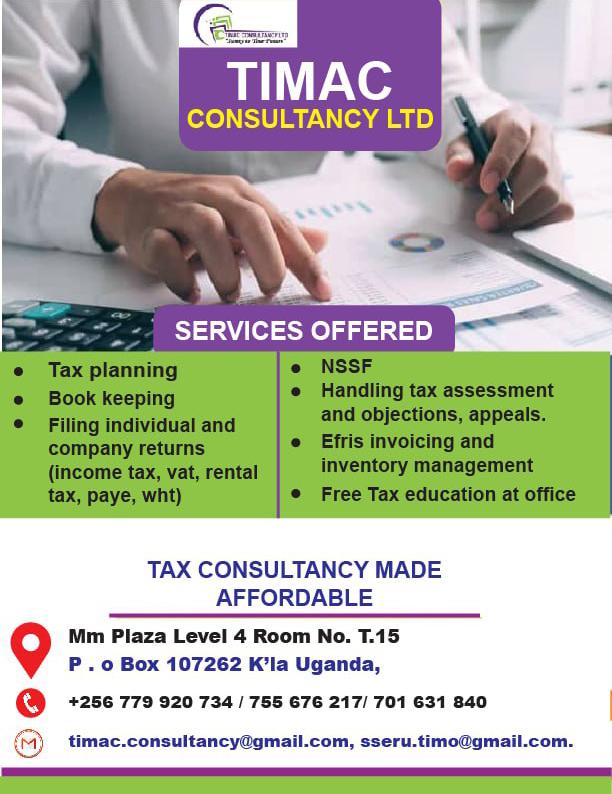 SSERUNJOGITIMO6's tweet photo. When we talk about Tax Consultancy, this is what we do, its made easy u don't have to worry about #Planning and filing your Taxes, when u have #Timac Consultants here. Contact us.l for support https://t.co/QAOjht5o3B