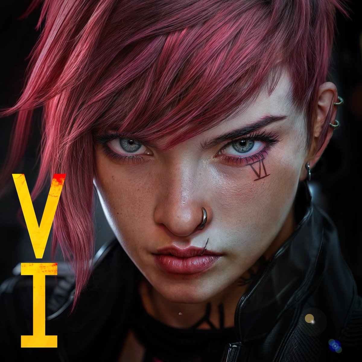 FlyDesignJC's tweet image. Personajes de #arcane #jinx #photoretouching #photoshop #creative #vi #catilyn