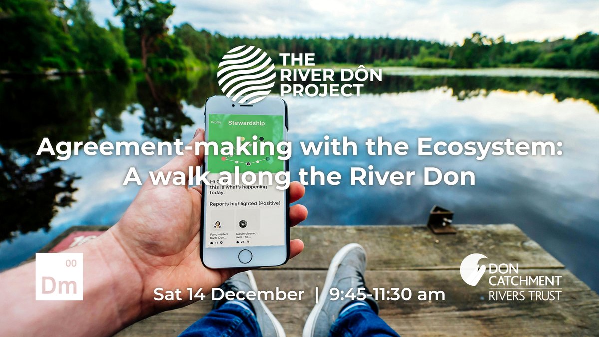River Dôn Project (@riverdonproject) on Twitter photo What does it mean to build an agreement for collective responsibility and stewardship?
Join <a href="/DarkMatter_Labs/">Dark Matter Labs</a> + <a href="/DonCatchmentRT/">DonCatchmentRT</a> for Agreement-making with the Ecosystem: A walk along the River Don
🗓️ Sat Dec 14, 9:45-11:30am
🎟️ RSVP + info actionnetwork.org/events/agreeme…
#RiverDonProject What does it mean to build an agreement for collective responsibility and stewardship?
Join <a href="/DarkMatter_Labs/">Dark Matter Labs</a> + <a href="/DonCatchmentRT/">DonCatchmentRT</a> for Agreement-making with the Ecosystem: A walk along the River Don
🗓️ Sat Dec 14, 9:45-11:30am
🎟️ RSVP + info actionnetwork.org/events/agreeme…
#RiverDonProject