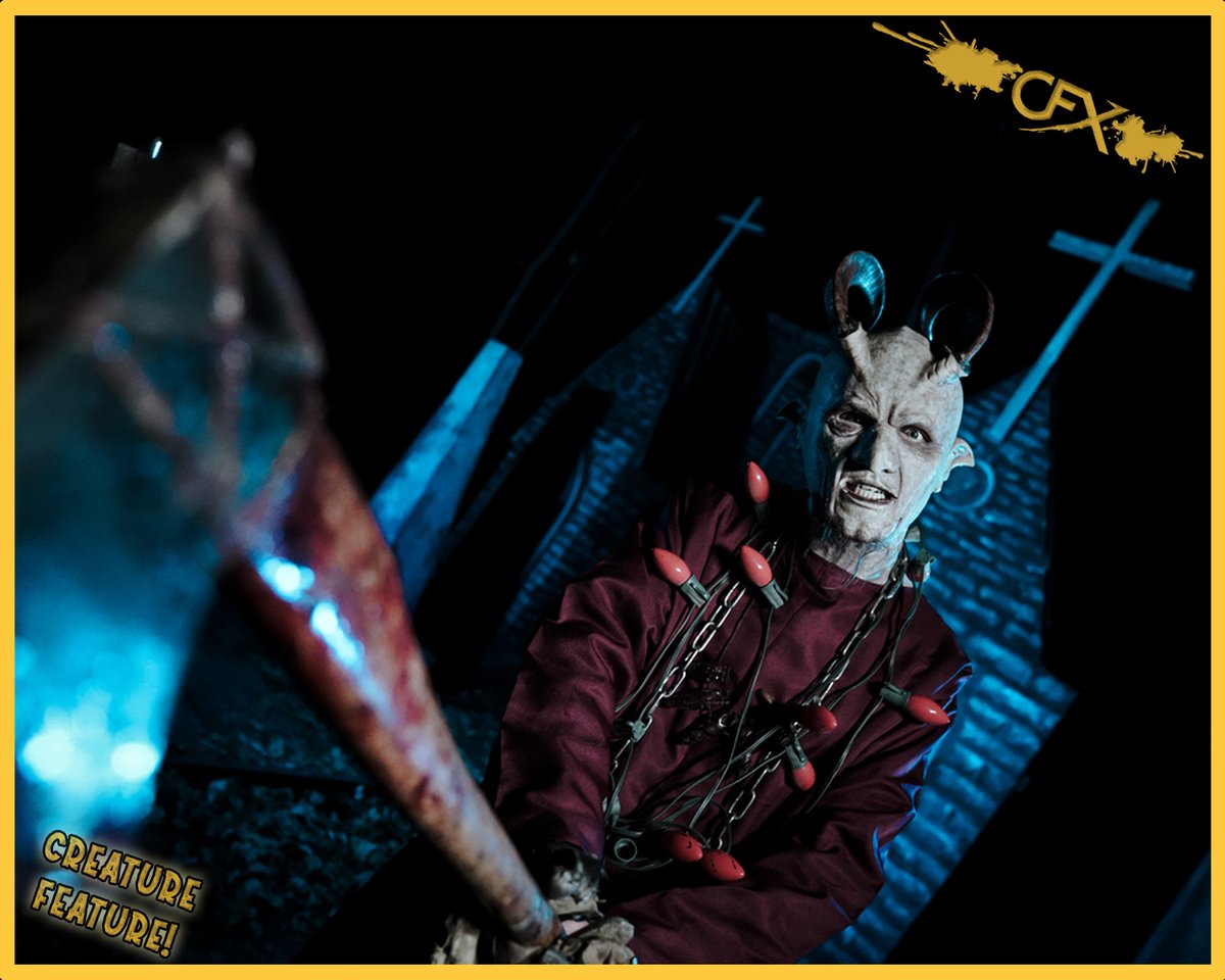 CFXunmasked's tweet photo. Today’s #Holidday #creaturefeature comes from @Scurraproductions and @screamtownofficial: “Bringing the fear to holiday cheer! #Krampus is here to remind you to stay off the naughty list.” ❄️😈
•
Want to be featured? Use hashtag #CFXMasks and tag us in your public posts! https://t.co/uT4lVbD04C