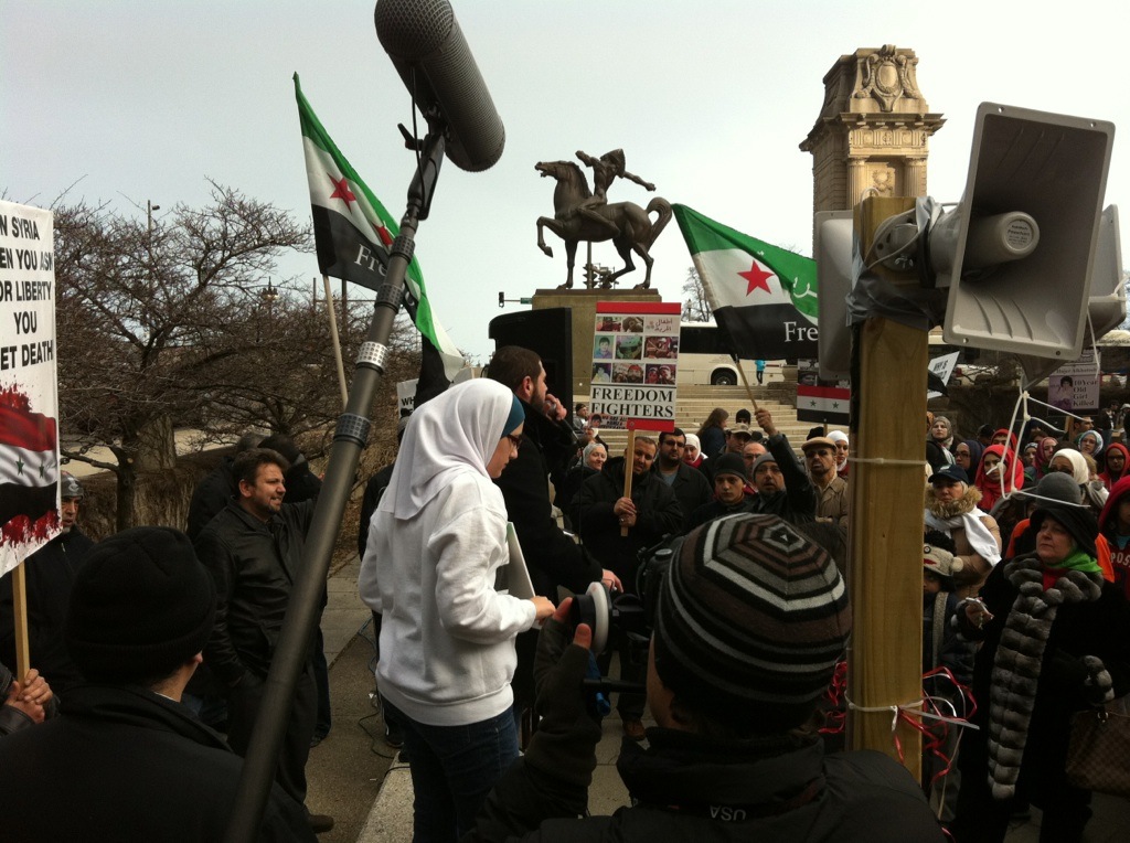 jpiscatella's tweet photo. I remember back in 2012 we were filming some last minute interviews for #ChicagoGirl, we thought we might actually capture the fall of the Assad regime. It took another 12 years for this to finally happen. https://t.co/ub9IkceEk9