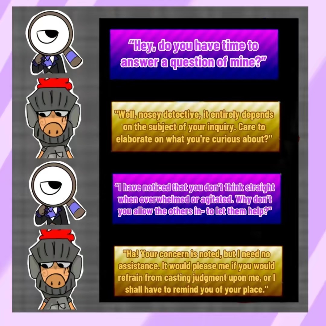 oddishapedalien's tweet photo. Part 1- Dandy’s World OC Interactions (posted this on my TikTok 👍)

#dandysworld #artist #chess #chesscommunity #chesspieceoc #knight #knightchess #art #dandysworldoc #originalcharacter #ocinteractions #ocmeetscanon #dandysworldcommunity #roblox #rodger #shrimpo #flutter #goob https://t.co/wIpxvBHikE