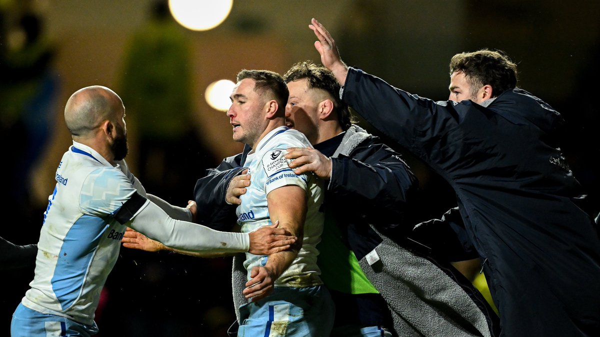 The moment of the half. 😮‍💨

Having just gone down to 13 men and conceding a try, Jordan Larmour finished expertly to score our first score of the 2024/25 Champions Cup season. 🤩 

#BRIvLEI #FromTheGroundUp