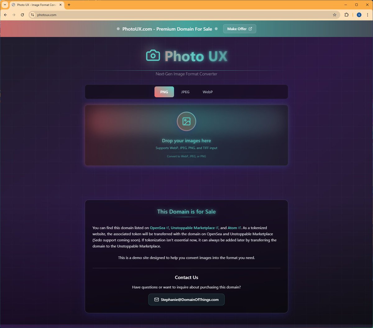 PhotoUX works on desktop or mobile to convert the file type of your photos! 
#UX