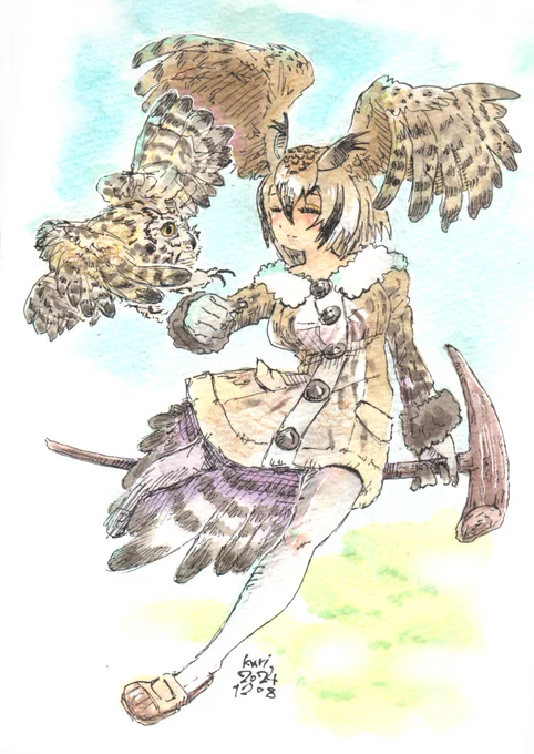 ワシミミズク   #けものフレンズ #けもフレ3 #けもフレ10周年 