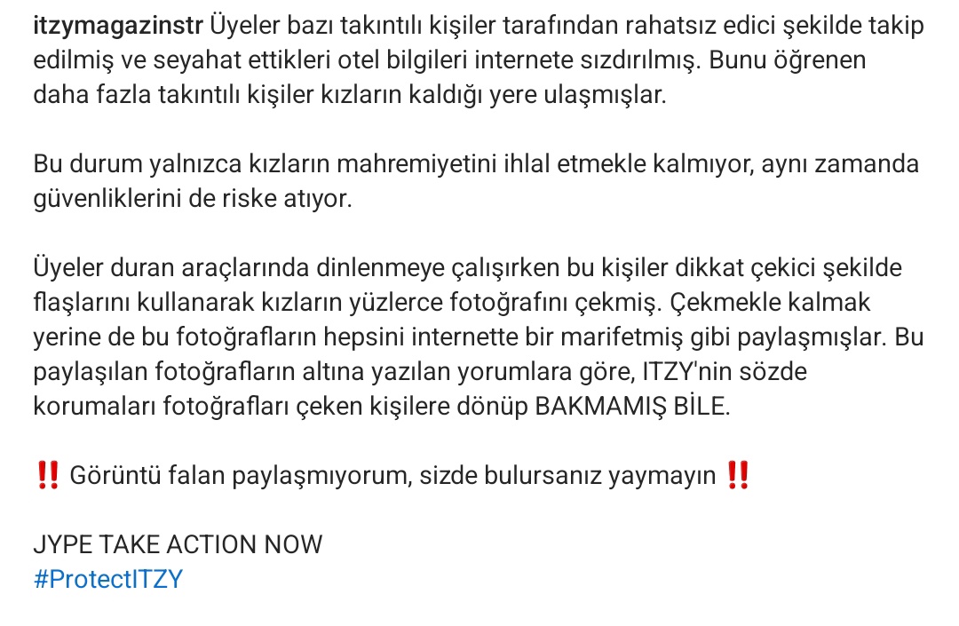 qhwangjil's tweet photo. bir gun de iyi bir sey olsun aq
JYPE TAKE ACTION NOW
#ProtectITZY
@jypnation @ITZYofficial https://t.co/bqrNCMzQ5Y