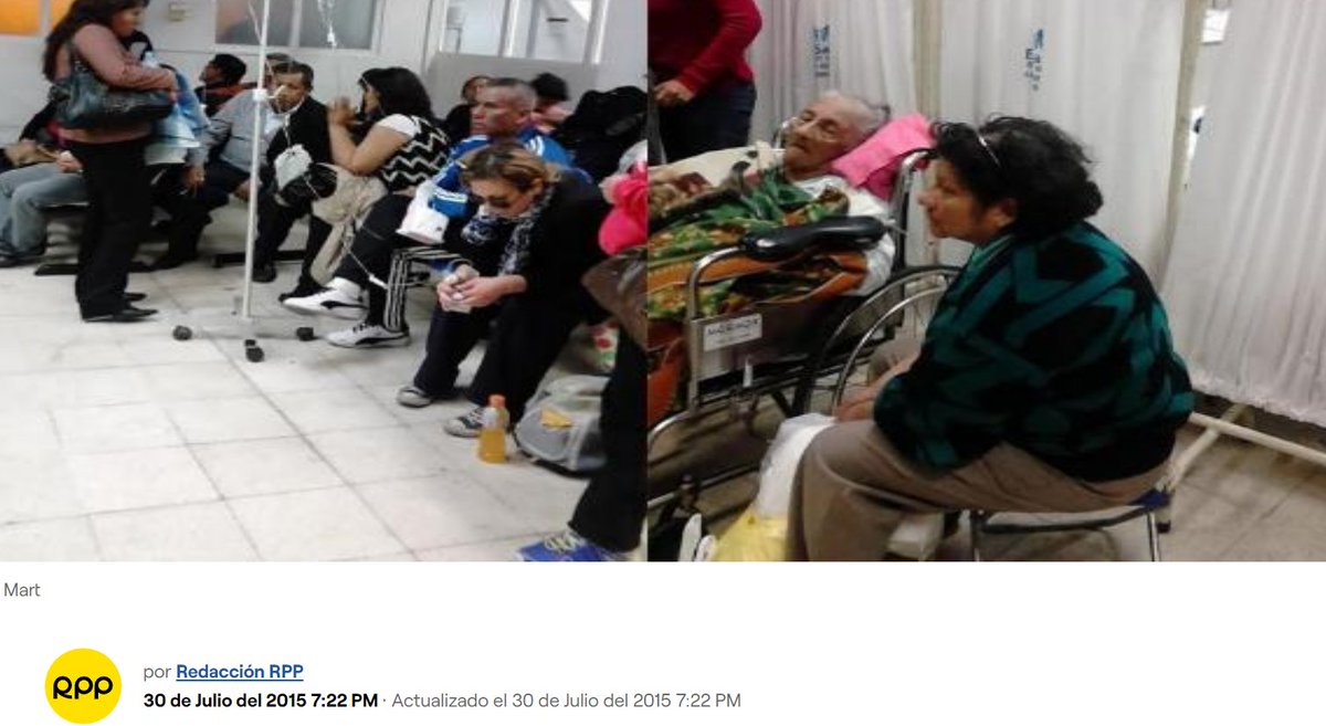 Escribo esta historia con lágrimas en los ojos, para que no le ocurra a nadie más. Recién puedo contar como fuimos víctimas de un trato inhumano por parte del servicio de enfermería de emergencias del Hospital Rebagliati de ESSALUD, en Lima. 

Abro mi corazón y abro🧵
