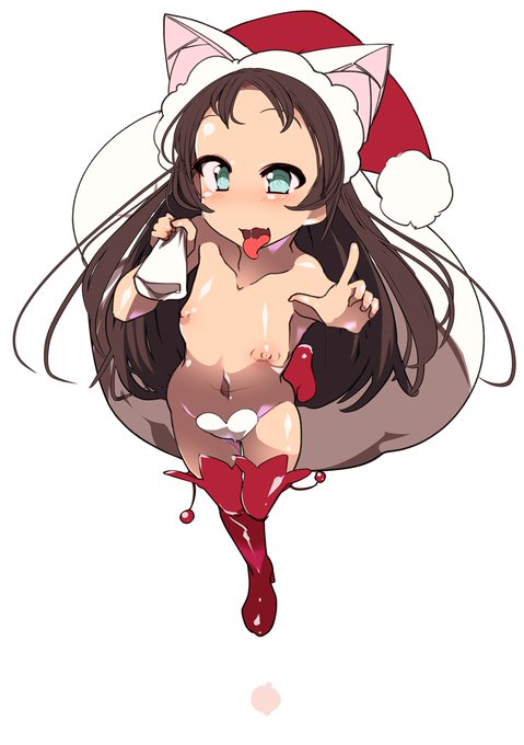 こんな感じのクリスマス絵のskeb依頼が来ると思ったが来なかったぜ!! 