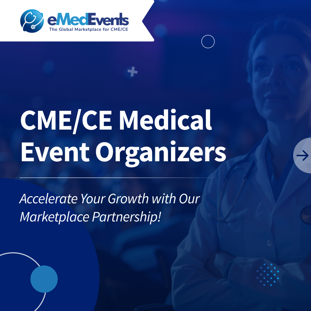 eMedEvents's tweet photo. 🚀 Igniting Success of CME/CE Medical Event Organizers with Our Marketplace Partnership!
🔗 Explore Our Marketing Services for Organizers today: https://t.co/FgZowgcNE9
#EventOrganizers #CourseProviders #HealthcareInnovation #MarketingServices #eMedEvents https://t.co/1D4NIUU3Vn