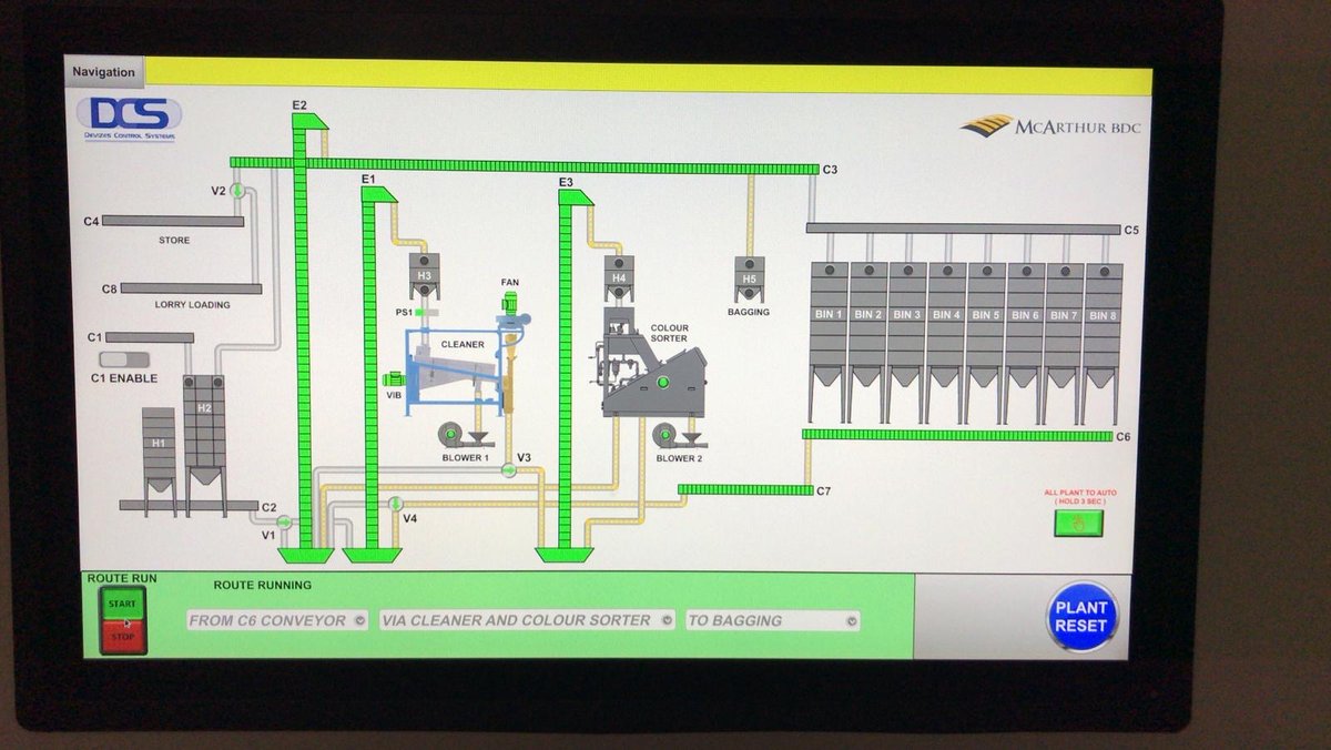 McArthur_Agri's tweet image. Plant control panel being commissioned last week, this grain cleaning and storage system features a JK Machinery JCC 08 VibroCompact cleaner and SATAKE Nirami colour sorter and silo storage system. #grainstorage #graincleaning #grainsorting