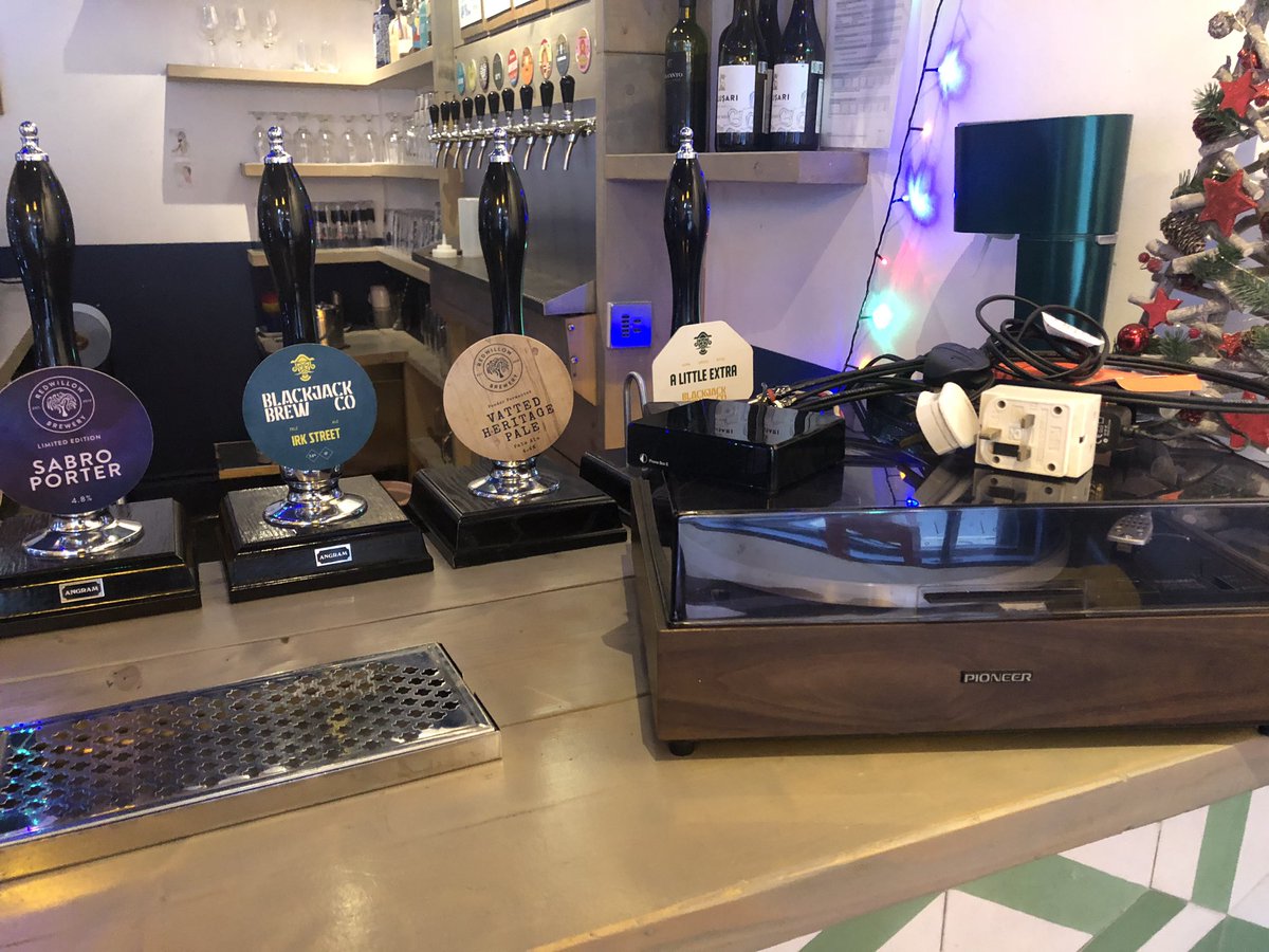 Mogallfm's tweet image. Pint Pulling at Satan’s Chops. 
Bring your thirst and a record if you fancy. 
#BYOV #OpenDeck @stationhoplvm @Blackjackbeers