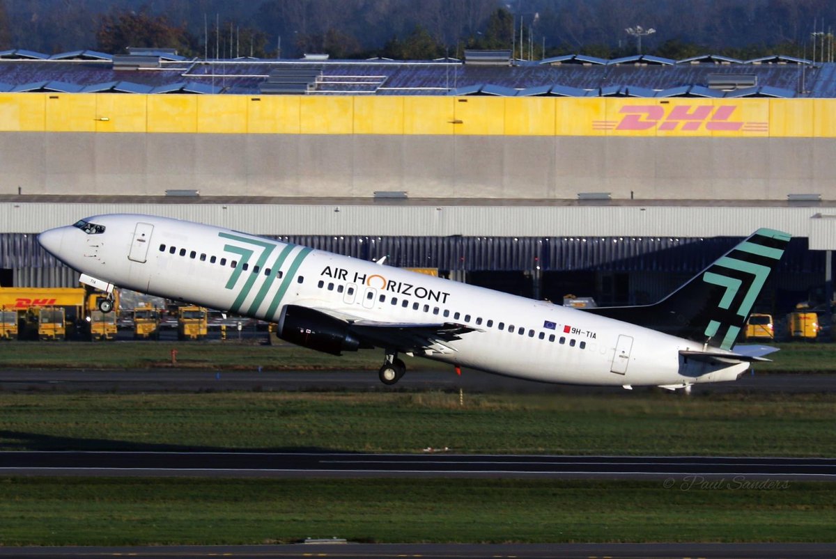 n194at's tweet photo. Air Horizont  
Boeing 737-430 9H-TIA
BRU/EBBR Brussels Airport
October 24, 2024
Photo credit Paul Sanders 
#AvGeek #Airline #Aviation #AvGeeks #Boeing #B737 #AirHorizont #BRU #Brussels @BrusselsAirport https://t.co/WMaqyjgqhF