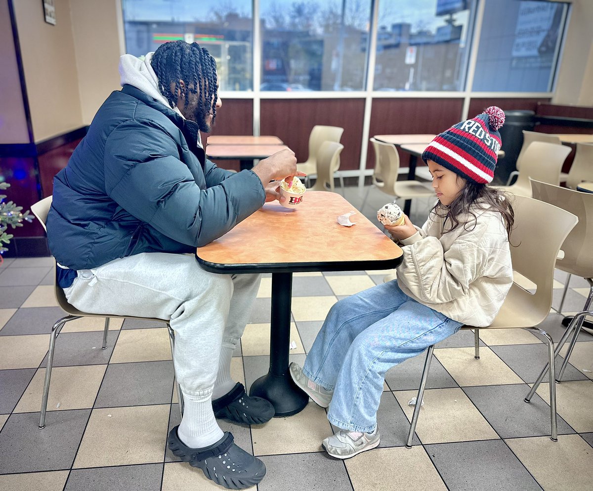 “His heart was as big as a mountain” - <a href="/RealPitino/">Rick Pitino</a> 

Zuby’s heart is as big as a mountain on and off the court. Here he is celebrating his monster win (28 pts, 13 rebs) by having ice cream with his little cousin <a href="/BaskinRobbins/">Baskin-Robbins</a>. Thank you St. John’s fans for loving him as much as