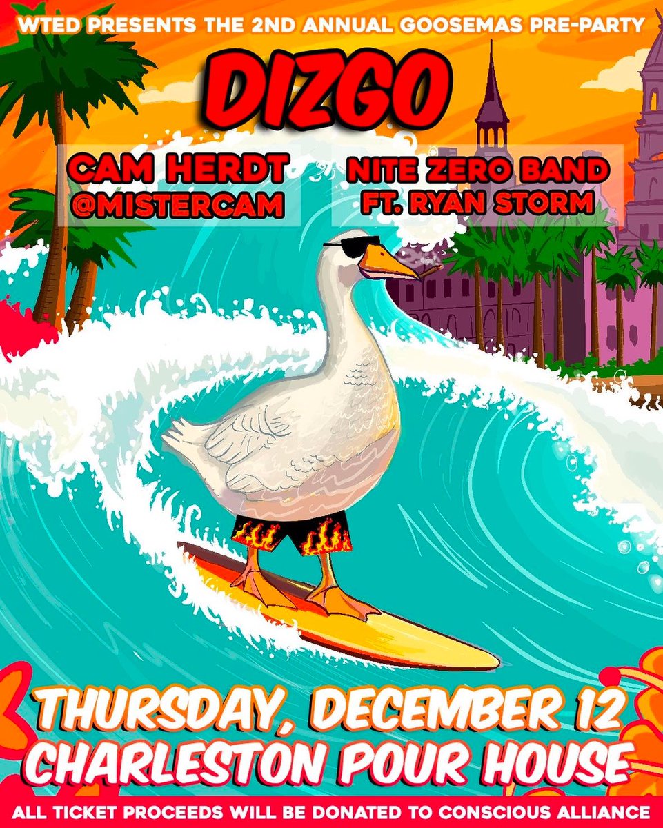 JamBandJovi's tweet photo. What do u get when you combine @goosetheband &amp; @NiteZeroBand &amp; @DizgoBand &amp; @WTEDradio_ &amp; @TheFemmeFlock &amp; @camherdt &amp; @CHSPourHouse &amp; @ArtThatFeeds?

You get the the sweetest fan-built/run/managed/supported event this scene has ever seen.

Just an amazing feat. See you Thursday! https://t.co/bwV1K0DD4A