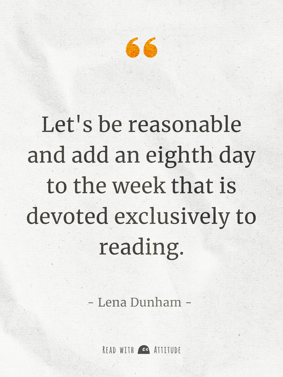 CuboxHQ's tweet photo. π‘ X Quotes: Let's be reasonable and add an eighth day to the week that is devoted exclusively to reading.
#Reading #Cubox https://t.co/9jbAn5hjfL