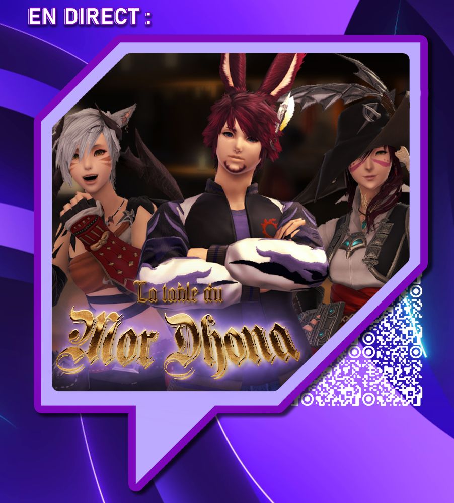Cordulius_FR's tweet photo. Avis aux fans de FFXIV ! 🏹 
Un nouvel épisode de la Table du Mor Dhona, votre talk show préféré sur FFXIV, commence ! 🍻 
Aujourd'hui on parle de Final Fantasy XIV à travers les différents médias. 

📺 TTV/Cordulius_fr

En compagnie de @CatnGeek &amp; @sojarix ! https://t.co/shd5PxAgZF