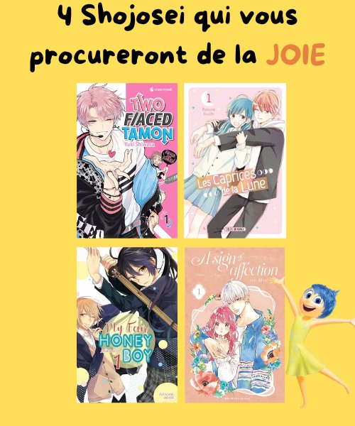 En ce 
#DimancheShojo, voici 4 shojosei qui vous procureront de la joie !