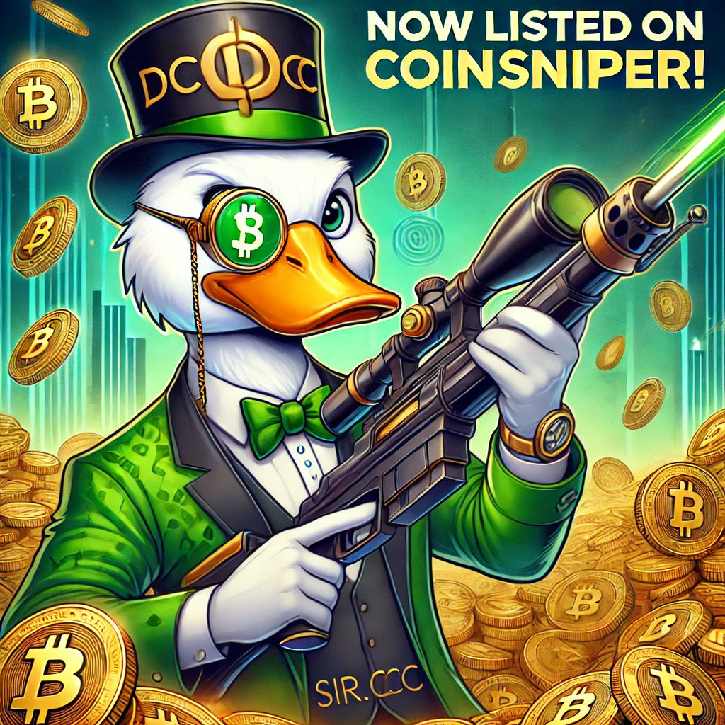 Sir_Ducc's tweet photo. We’re thrilled to announce that $DCBC is now officially listed on Coinsniper! 🚀✨ https://t.co/UehdUJPfRm. Lets make $DCBC the next big thing! 🦆💛
#DCBC
#SirDuccCoin
#Coinsniper
#CryptoListing
#MemeCoin https://t.co/IPq1STeJLa