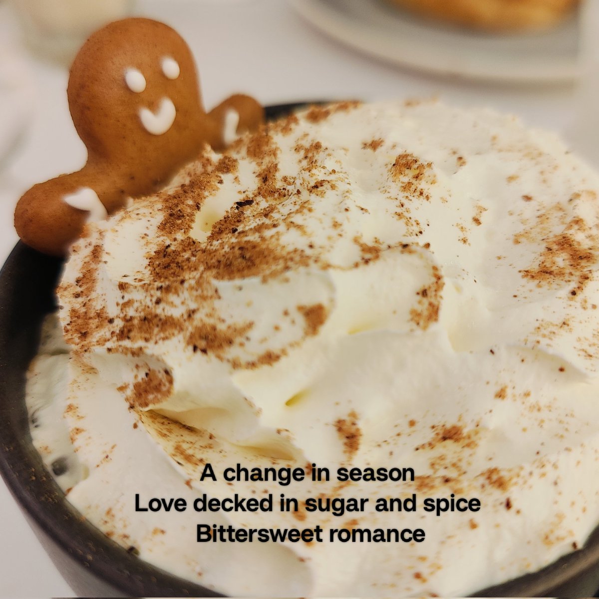 Bababelachan's tweet photo. A change in season 
Love decked in sugar and spice 
Bittersweet romance
#haiku #poetrycommunity #poetry #poem #poetryislife #poetrylovers https://t.co/0Zax29B5wy