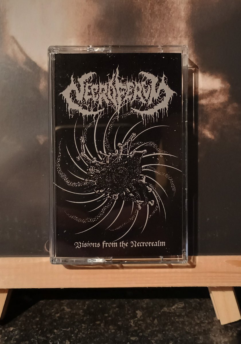 DeathMetalNest's tweet photo. #nowspinning #tape #tapecollection #cassette 
#deathmetal 
Necroferum - Visions from the Necrorealm https://t.co/pEfKqqVlAG