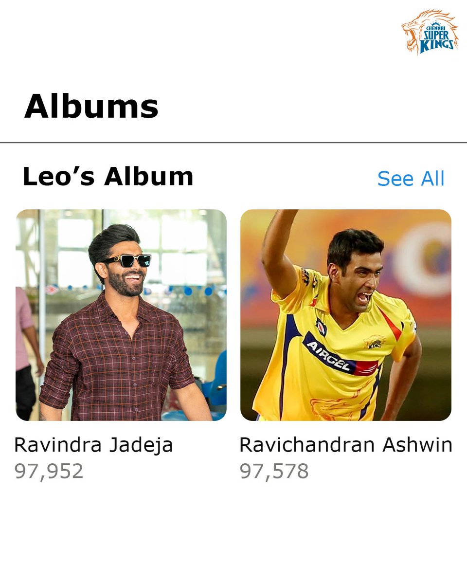 ChennaiIPL's tweet photo. Adding more storage to the pride’s album and memories 🤳😉💛

#WhistlePodu #Yellove 🦁💛 https://t.co/OqpeVVlBv5
