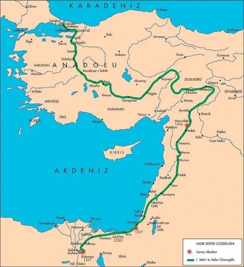 Yavuz Sultan Selim’in kapı ağası Hasan Ağa rüyasında, Peygamber Efendimizin, padişahı Haremeyn’in hizmetine davet ettiğini gördü. Rüya padişaha anlatılınca, Yavuz, musahibi Hasan Can’a “Sana demez miyiz ki biz, bir tarafa memur olmadan hareket etmemişiz” demiş ve bu rüyadan sonra