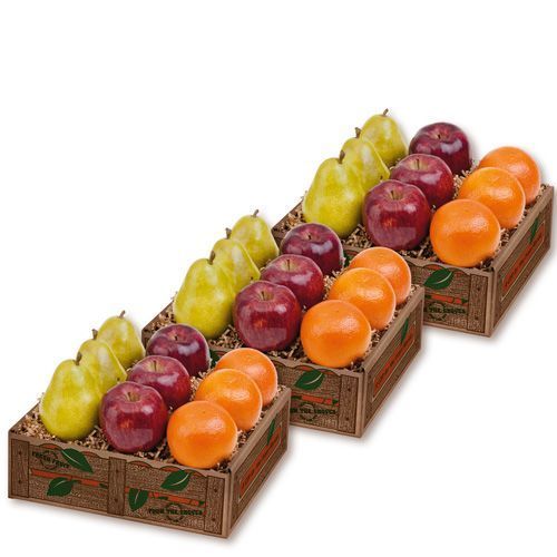HyattFruitCo's tweet photo. Looking for an always-appropriate gift idea? How about this favorite of our repeat (and valued) customers: our Orchard Fruit Medley - 3 Gift Boxes of gorgeous and delicious fruit. https://t.co/yT0abkqmni #applegifts #giftswithpears #christmasgift #hannukahgiftideas https://t.co/94ZPd72RCK