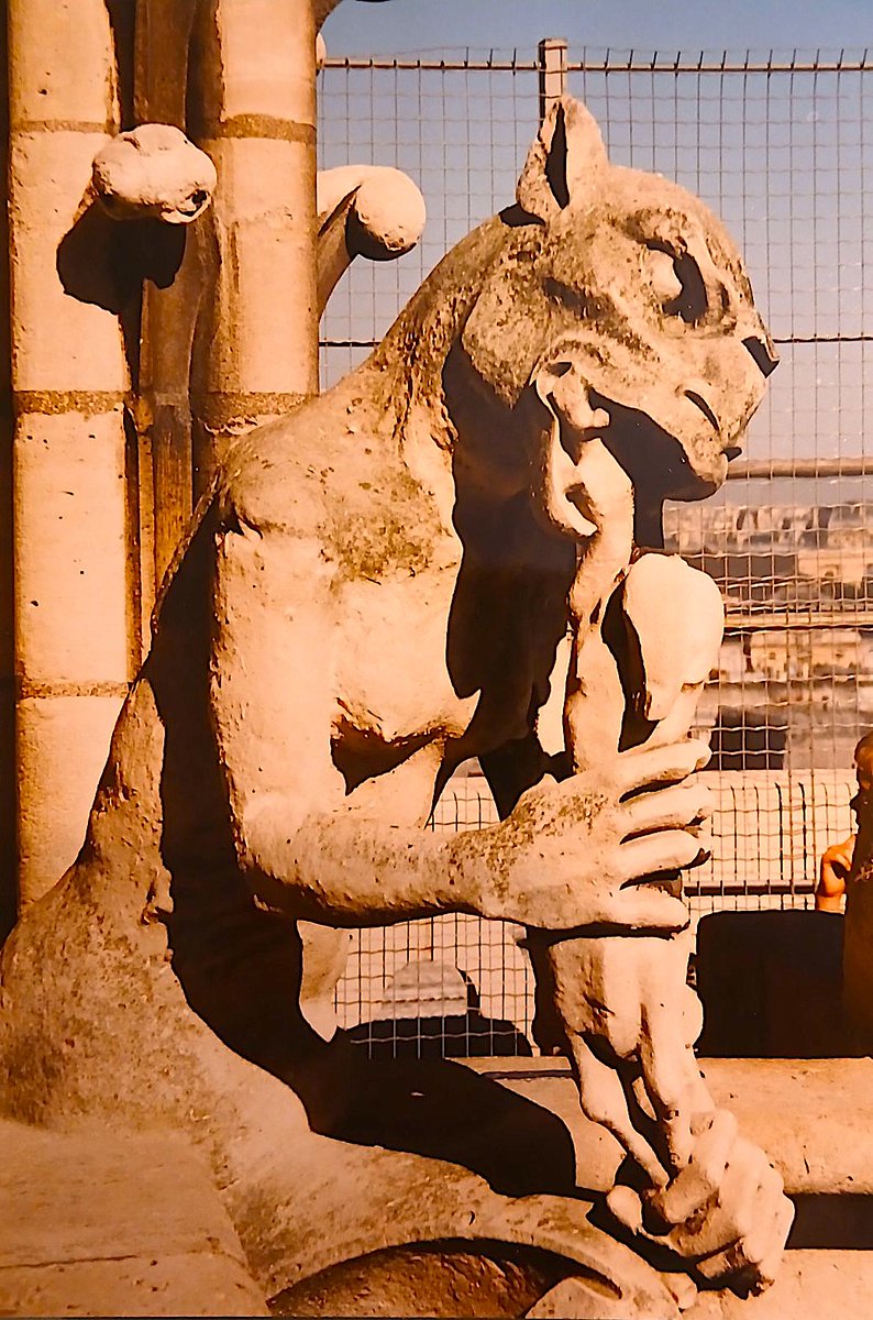 Michael_Leh's tweet image. Oben auf #NotreDameDeParis im Jahr 1996. Ich bin geborener Saarländer + war schon als Schüler oft in #Paris. Vom #Saarland aus ist es ja nicht so weit. Immer bin ich dann auch zur Notre Dame, von der aus man auch einen herrlichen Blick auf die Stadt hat.
de.wikipedia.org/wiki/Drolerie