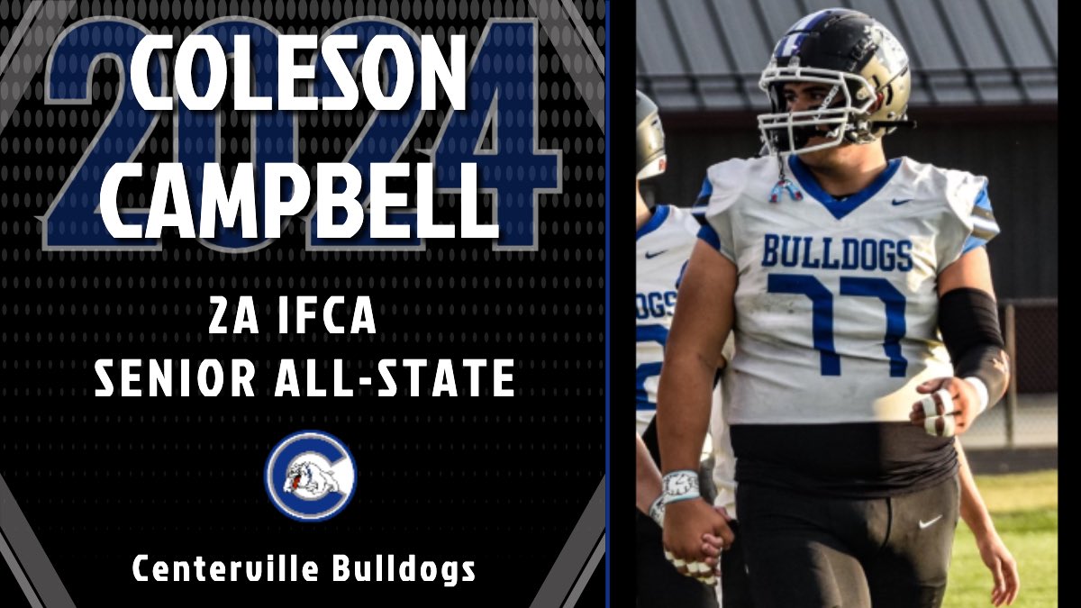 RyanCole9's tweet photo. 🚨2A IFCA SENIOR ALL-STATE🚨

Congratulations, Coleson Campbell! 

@ColesonCampbe11 @bulldogs_c https://t.co/6Dc1sgdfft