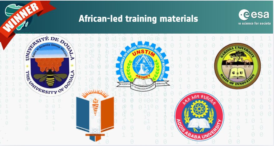 EO AFRICA R&D Facility (@eoafricard1) on Twitter photo 🎤And the winners are... 🏆..
We are pleased to announce the winners of the #callforproposals "African-led Training Material Design". 5 #African universities from 🇳🇬🇰🇪🇪🇹🇨🇲 and 🇧🇯 were selected to develop university curricula under the <a href="/EOAfricaRD1/">EO AFRICA R&D Facility</a> ☂️- bit.ly/3B6ic6R 🎤And the winners are... 🏆..
We are pleased to announce the winners of the #callforproposals "African-led Training Material Design". 5 #African universities from 🇳🇬🇰🇪🇪🇹🇨🇲 and 🇧🇯 were selected to develop university curricula under the <a href="/EOAfricaRD1/">EO AFRICA R&D Facility</a> ☂️- bit.ly/3B6ic6R