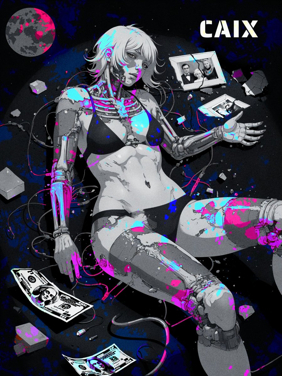 caixverse's tweet photo. "I’m not a bad girl. I’m just trying to survive. I make choices not cuz I want to, but cuz I have no other option...."❤️🖤💔

#Photoshop #AI #AIart #future #surrealism #cyberpunk  #cyberkinetic #life #story https://t.co/XYQZ6dmFRK