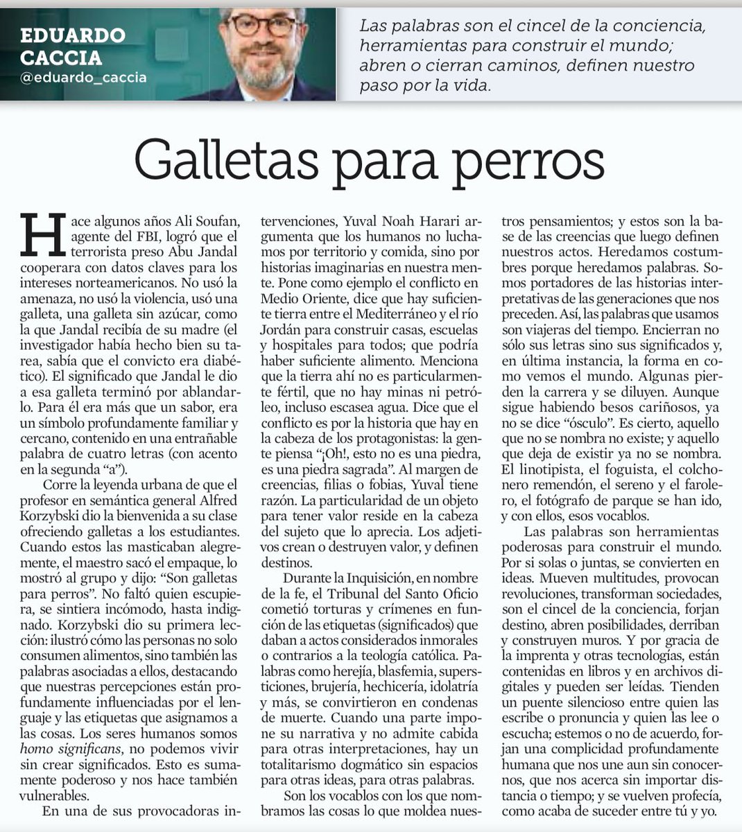 rramireznava's tweet photo. Galletas para perros de @eduardo_caccia vía @Reforma #semantica #lenguaje #palabras https://t.co/QXWS67T7op