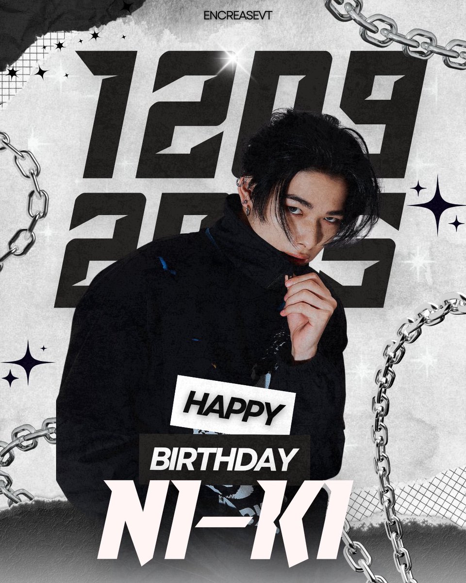 ENCREASEVT's tweet photo. Happy birthday to our dancing machine, choreography genius, ENHYPEN's coolest maknae, Ni-Ki! 🥳🎉

Ni-Ki, you are not just a phenomenal dancer and performer. You are definitely a true artist who pours his heart and soul into every performance. The passion you have to your art is truly inspiring! ✨️

But beyond your incredible talent, you're also the sweetest, most genuine soul. Your smile can brighten anyone's day, and your kindness shines through in everything you do. That is just so beautiful and precious. 🖤

Today, we are celebrating with you. Thank you for always sharing these talents and great spirits with the world. We hope that you keep on shining our brightest star! ✨

No matter where we are, we will continue to love and support you! Words can't truly express the depth of our love, but we hope it reaches you.

May this day be only filled with love and happiness! Happiest birthday, our dearest maknae! ❤️ 

STARS ALIGN FOR NI-KI
#OurRe19ningStarNI_KI
#祝ニキ19歳の誕生日
@ENHYPEN @ENHYPEN_members