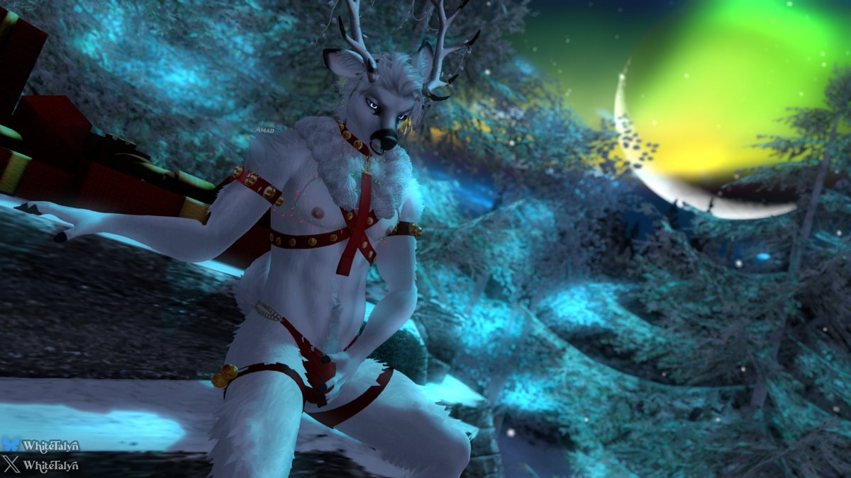 WhiteTalyn's tweet photo. Christmas brings out the best in stags. Least until they open the damn presents. You should help him out. https://t.co/iDz3jxRjf5