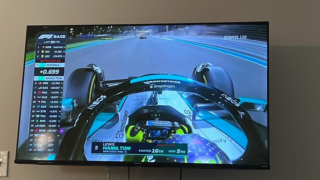 bepositivellc's tweet photo. Tipping the cap to @LewisHamilton 🫡 https://t.co/RAWz1Jb91H