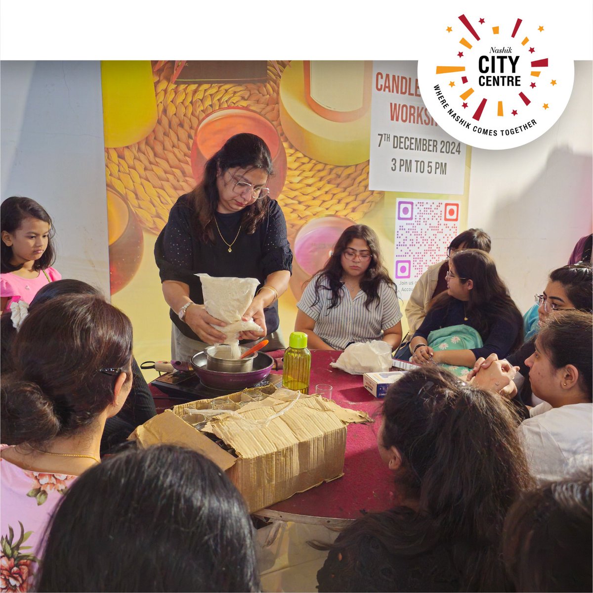 nasikcitycentre's tweet image. Our candle-making workshop was a glowing success! 🕯✨ 

A big thank you to everyone who participated and brought their creativity to life. Stay tuned for more exciting events!

#CandleMakingWorkshop  #CandleArt #CreativeCommunity #FunAndLearning #CraftWorkshop #CCM #Nashik