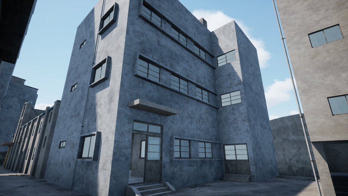 39号棟は公民館。最上階に畳の大広間があります。　#軍艦島 #廃墟 #UnrealEngine #VR #Steam