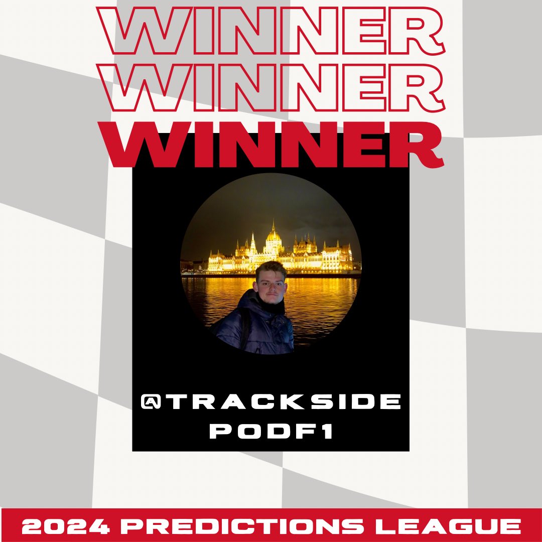 TrackSidePodF1's tweet photo. #AbuDhabiGP 🇦🇪 | The 2024 TrackSidePodF1 Predictions League Winner!!!

#F1 #Formula1 https://t.co/GWdoARocix