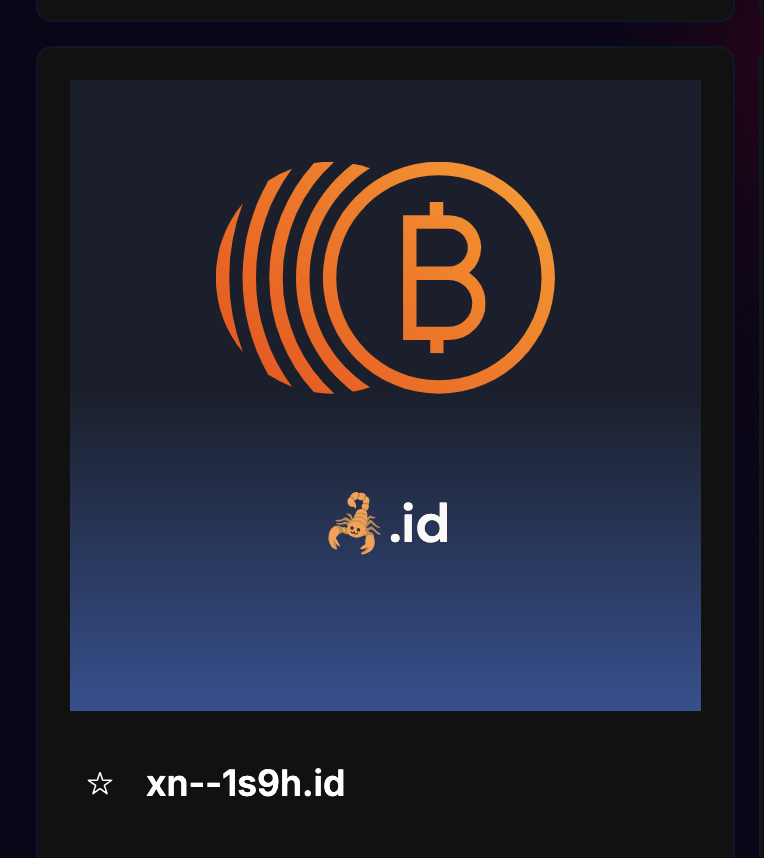bitstellars's tweet photo. 🎉Share and giveaway web3 domain day4🎁 

🦂.id   

Just easy to free collection  🆓

💓Follow
👍Like &amp; 🧱repost 
🦅Tag any 5 🏃guys

#emoji  are cutest language in the world.Will shine in web3🔥

Results within 24 hours

#BTCdomain #BTC #btcname #bns #web3domain #Did https://t.co/yVJRjQ97Z3