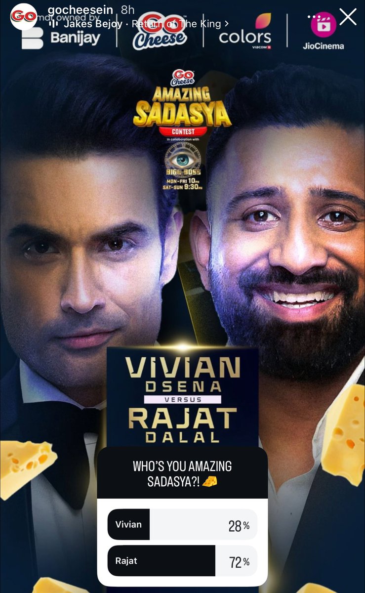 Go to Instagram story of GoCheese and vote for #VivianDsena.

Insta Story link: instagram.com/stories/gochee…