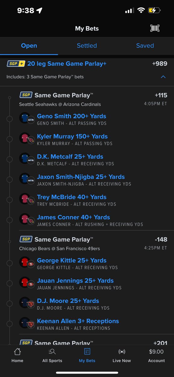 MrTailMyBets's tweet photo. 4:00 games #GamblingTwitter 

Check out my bet on FanDuel Sportsbook! 
 https://t.co/5ZN7RT5IB9 https://t.co/q0LQKyPNVa