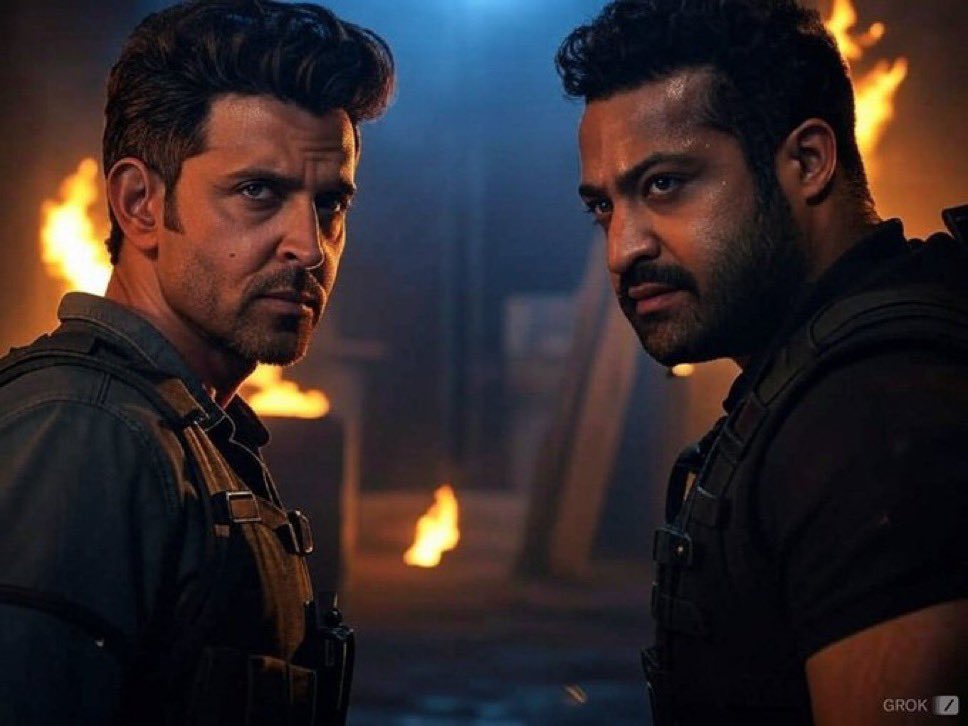 deepakpal_007's tweet photo. Get ready, India. 🌟
War 2 is coming to break all records at the box office.  💥🔥
#HrithikRoshan 🆚 #NTR – Who’s your favorite? ❤️
This isn’t just a movie, it’s a full-on storm.🏆
#War2 #IndianCinema #BoxOfficeDominance
#Salaar2
 https://t.co/bMJmsluCP7