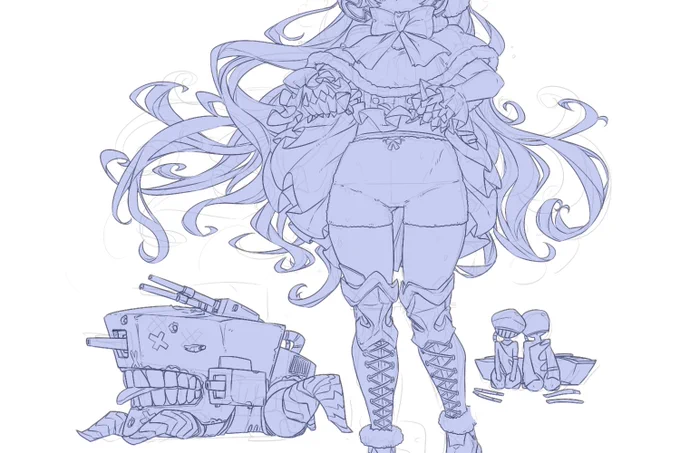 今日はモコモコパンツ描いて終わり。今日も良い休日であった。 