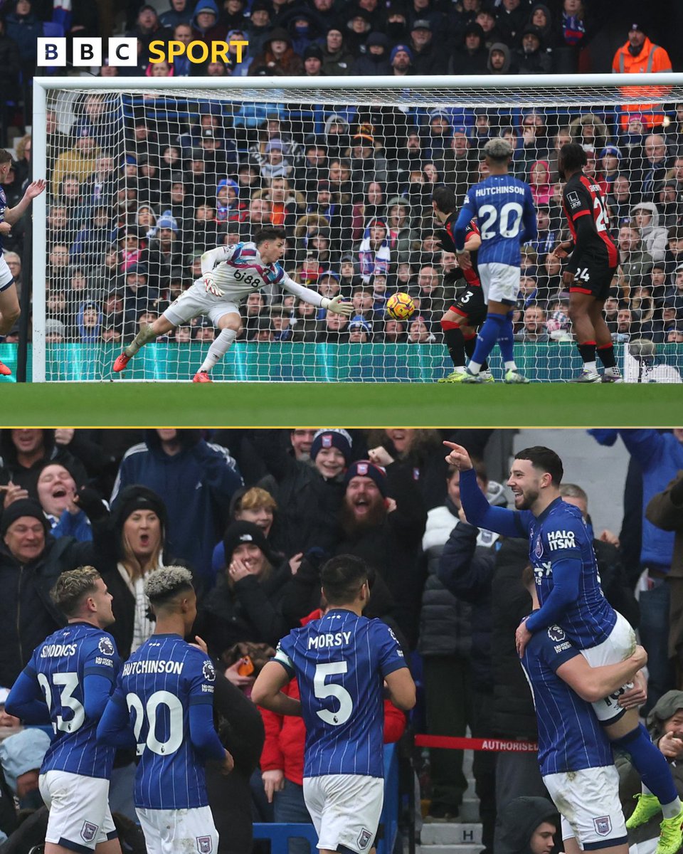 Amitbarala30's tweet image. Ipswich take the lead against Bournemouth 💪

Conor Chaplin sweeps the ball in for his first-ever Premier League goal! ⚽

#IPSBOU