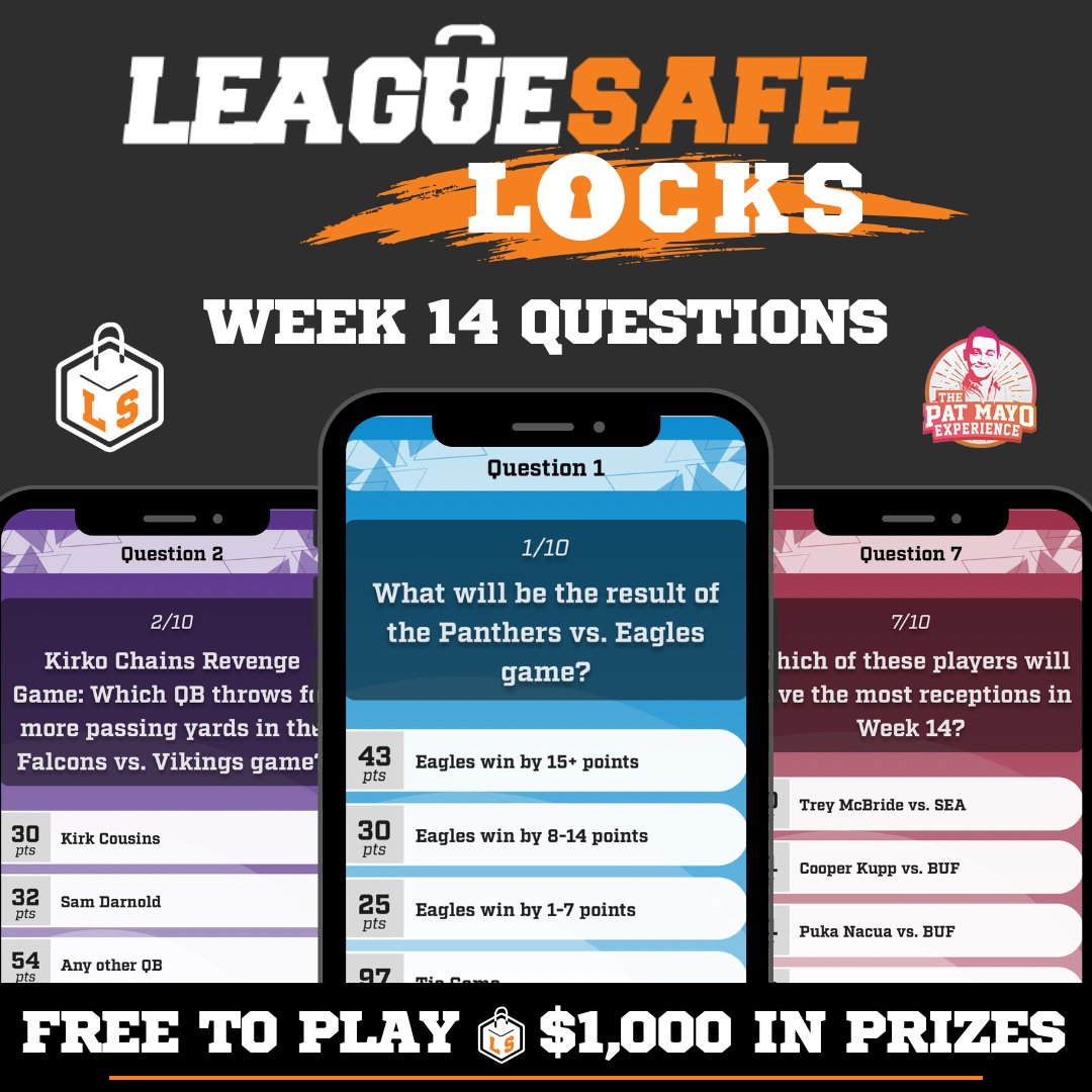 More colors = more fun!

Check out this week's hypercolor LeagueSafe Locks contest. It's FREE to play with $1,000 in prizes.

Only available on the LeagueSafe mobile app.