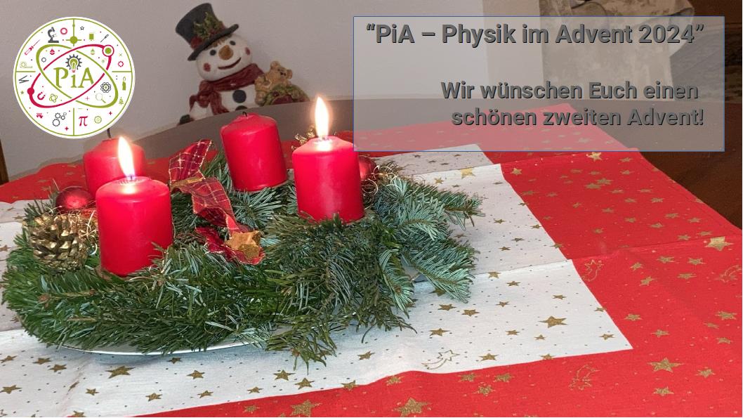 Wir wünschen Euch einen schönen 2. Advent!
smpl.is/9xqjk

#Physik #Wissenschaft #Bildung #DigitaleBildung #Digitalisierung #Advent #Weihnachten #Schule #Lehrer #MINT #Lernen #Forschung #WissKomm #DigitalesLernen #Adventskalender #PhysEdu #twlz