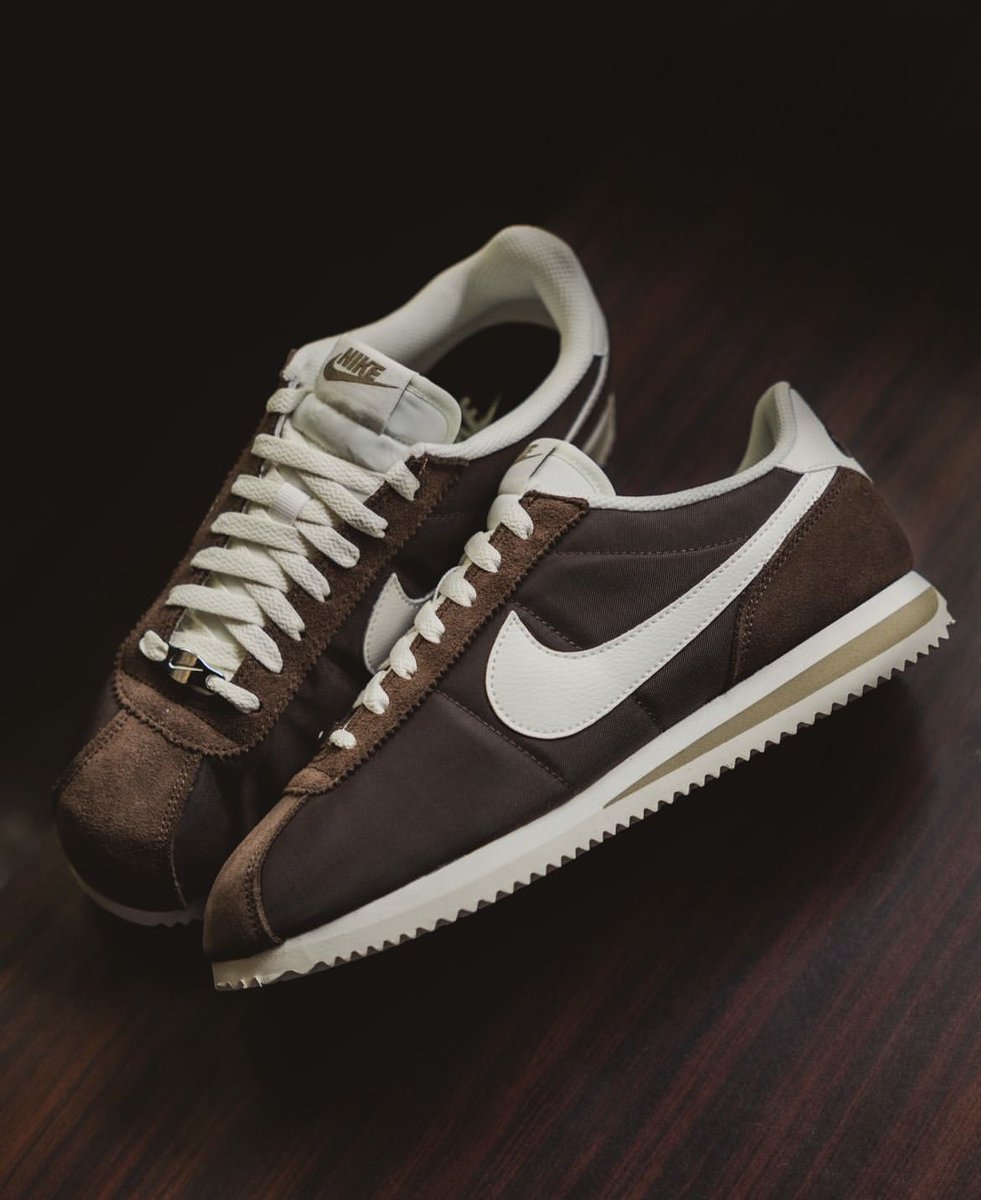 tenislinks's tweet photo. 🤎 Nike Cortez “Baroque Brown”. https://t.co/CTBWWZLWRI