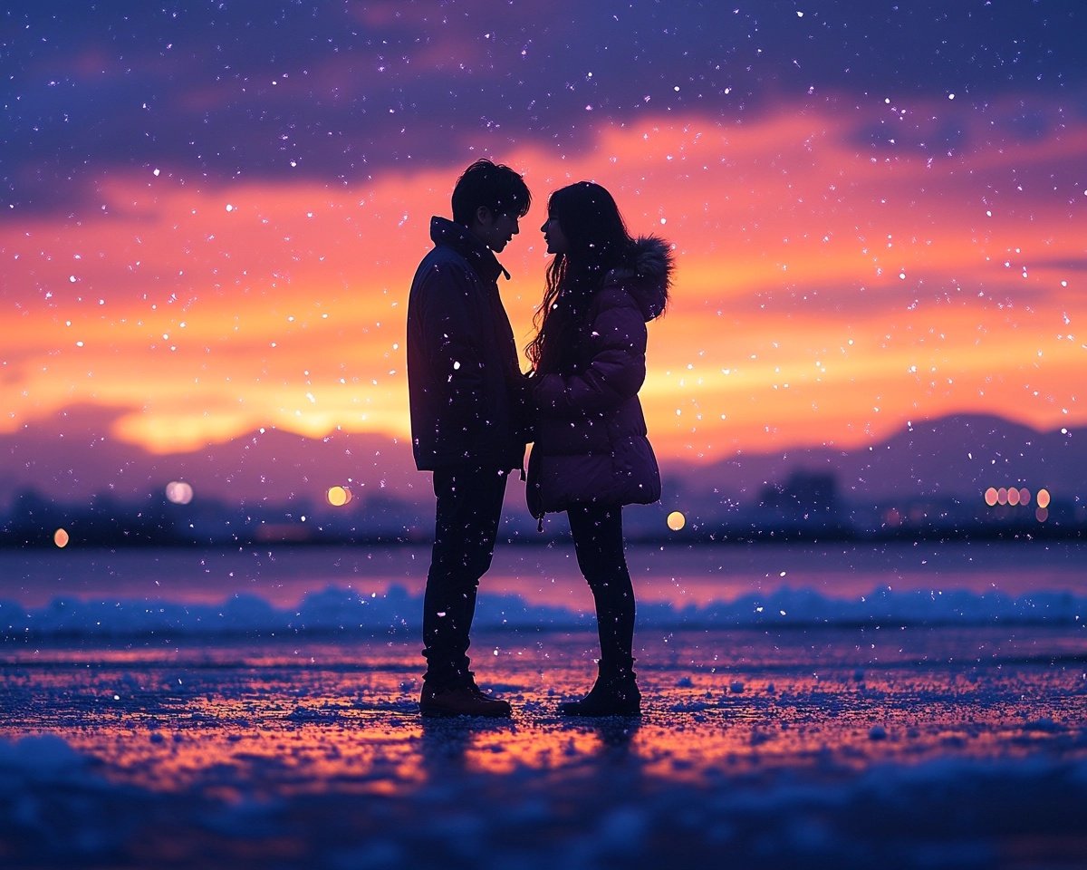 tetsuya_aiart's tweet image. 君の名は
大人の雪バージョン❄️
空のグラデーションが上手く出せました😄
#AIart #gradation